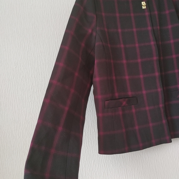 Athena Marie Blazer Jacket Black/Purple Size L - Picture 5 of 10